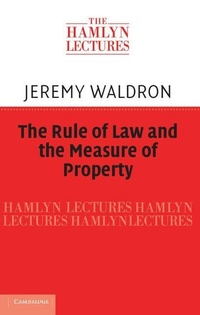 Enlarge image Cover: The Rule of Law and the Measure of Property - Cambridge University Press