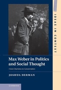 Cover: Max Weber in Politics and Social Thought - Cambridge University Press