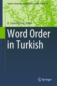 Abbildung von: Word Order in Turkish - Springer