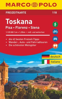 Abbildung von: MARCO POLO Freizeitkarte 118 Toskana 1:125.000 - MAIRDUMONT
