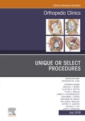 Cover: Unique or Select Procedures, An Issue of Orthopedic Clinics - Elsevier