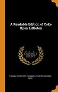 Cover: A Readable Edition of Coke Upon Littleton - Franklin Classics Trade Press
