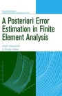 Cover: A Posteriori Error Estimation in Finite Element Analysis - Wiley