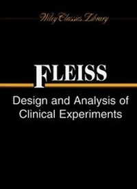 Enlarge image Cover: Design and Analysis of Clinical Experiments - Wiley