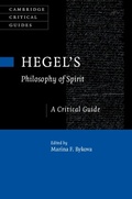 Cover: Hegel's Philosophy of Spirit - Cambridge University Press