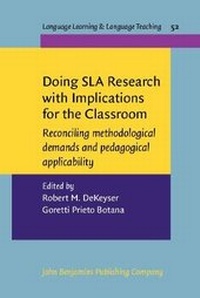 Enlarge image Cover: Doing SLA Research with Implications for the Classroom - John Benjamins Publishing Co