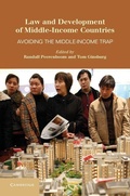 Cover: Law and Development of Middle-Income Countries - Cambridge University Press