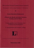 Cover: "T&ouml;ne in der Musik sind keine Zeichen". Lessing und die Musik. - Lessing-Akademie