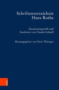 Cover: Schriftenverzeichnis Hans Rothe - B&ouml;hlau