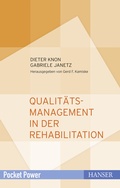 Cover: Qualit&auml;tsmanagement in der Rehabilitation - Hanser