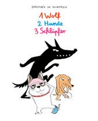 Abbildung von: 1 Wolf, 2 Hunde, 3 Schlüpfer - Reprodukt
