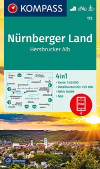 Abbildung von: KOMPASS Wanderkarte Nürnberger Land, Hersbrucker Alb - KOMPASS-Karten