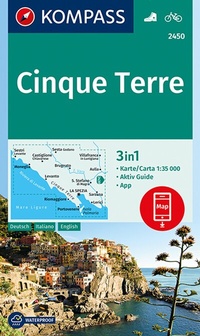 Abbildung von: KOMPASS Wanderkarte 2450 Cinque Terre 1:35.000 - KOMPASS-Karten