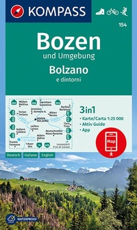 Abbildung von: KOMPASS Wanderkarte 154 Bozen und Umgebung, Bolzano e dintorni 1:25.000 - KOMPASS-Karten
