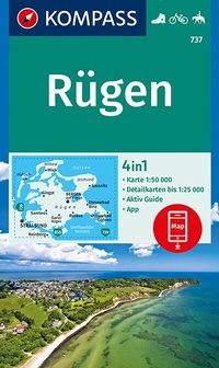 Abbildung von: KOMPASS Wanderkarte 737 Rügen 1:50.000 - KOMPASS-Karten