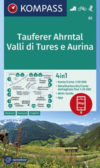 Abbildung von: KOMPASS Wanderkarte Tauferer Ahrntal, Valle di Tures e Aurina - KOMPASS-Karten