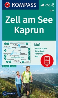 Abbildung von: KOMPASS Wanderkarte 030 Zell am See, Kaprun 1:35.000 - KOMPASS-Karten