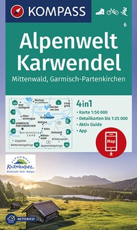 Abbildung von: KOMPASS Wanderkarte Alpenwelt Karwendel Mittenwald, Garmisch-Partenkirchen - KOMPASS-Karten