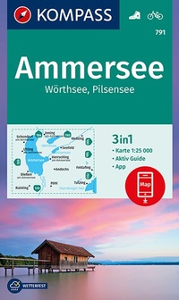 Abbildung von: KOMPASS Wanderkarte 791 Ammersee, Wörthsee, Pilsensee 1:25.000 - KOMPASS-Karten