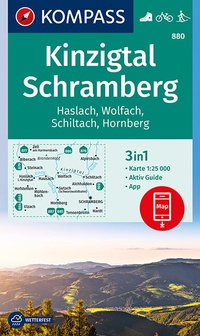 Abbildung von: KOMPASS Wanderkarte Kinzigtal Schramberg, Haslach, Wolfach, Schiltach, Hornberg - KOMPASS-Karten