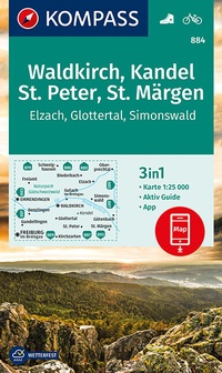 Abbildung von: KOMPASS Wanderkarte Waldkirch, Kandel, St.Peter, St. Märgen - KOMPASS-Karten