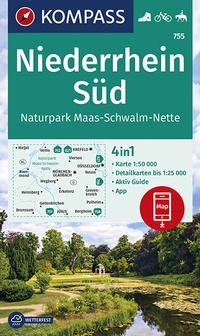 Abbildung von: KOMPASS Wanderkarte Niederrhein Süd, Naturpark Maas-Schwalm-Nette - KOMPASS-Karten