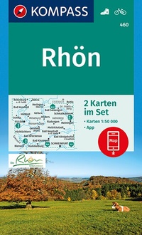Abbildung von: KOMPASS Wanderkarten-Set 460 Rhön (2 Karten) 1:50.000 - KOMPASS-Karten