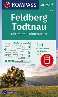 Abbildung von: KOMPASS Wanderkarte Feldberg, Todtnau, Kirchzarten, Hinterzarten - KOMPASS-Karten