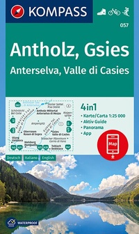 Abbildung von: KOMPASS Wanderkarte 057 Antholz, Gsies, Anterselva, Valle di Casies 1:25.000 - KOMPASS-Karten