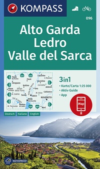Abbildung von: KOMPASS Wanderkarte Alto Garda, Ledro, Valle del Sarca - KOMPASS-Karten