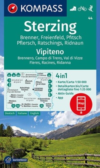 Abbildung von: KOMPASS Wanderkarte 44 Sterzing, Vipiteno 1:50.000 - KOMPASS-Karten