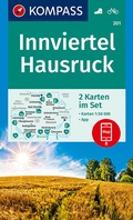 Cover: KOMPASS Wanderkarte Innviertel, Hausruck - KOMPASS-Karten