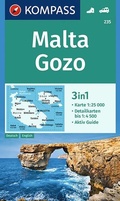 Cover: KOMPASS Wanderkarte 235 Malta, Gozo 1:25.000 - KOMPASS-Karten