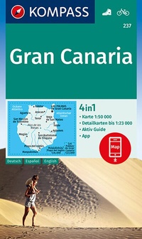 Abbildung von: KOMPASS Wanderkarte 237 Gran Canaria 1:50.000 - KOMPASS-Karten