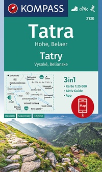 Abbildung von: KOMPASS Wanderkarte Tatra Hohe, Belaer, Tatry, Vysoké, Belianske - KOMPASS-Karten