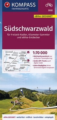 Abbildung von: KOMPASS Fahrradkarte Südschwarzwald 1:70.000, FK 3332 - KOMPASS-Karten