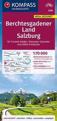 Abbildung von: KOMPASS Fahrradkarte 3336 Berchtesgadener Land, Salzburg 1:70.000 - KOMPASS-Karten