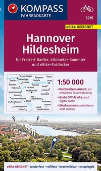 Abbildung von: KOMPASS Fahrradkarte 3215 Hannover, Hildesheim 1:50.000 - KOMPASS-Karten