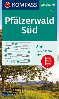 Abbildung von: KOMPASS Wanderkarte Pfälzerwald Süd - KOMPASS-Karten