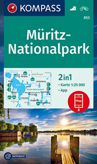 Abbildung von: KOMPASS Wanderkarte 853 Müritz-Nationalpark 1:25.000 - KOMPASS-Karten