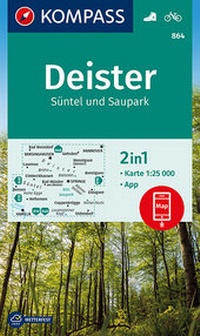 Abbildung von: KOMPASS Wanderkarte Deister, Süntel und Saupark - KOMPASS-Karten