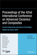 Cover: Proceedings of the 42nd International Conference on Advanced Ceramics and Composites, Volume 39, Issue 2 - Wiley