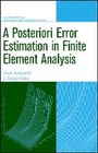 Cover: A Posteriori Error Estimation in Finite Element An alysis - Wiley