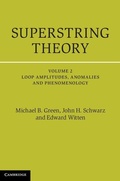 Cover: Superstring Theory - Cambridge University Press