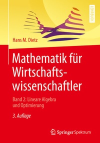 Abbildung von: Mathematik für Wirtschaftswissenschaftler - Springer Spektrum