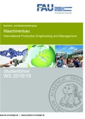 Cover: Studienf&uuml;hrer Maschinenbau und International Production Engineering and Management WS 2018/19 - FAU Uni Erlangen, Maschinenbau