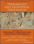Cover: The Wiley Encyclopedia of Personality and Individual Differences, Personality Processes and Individuals Differences - Wiley