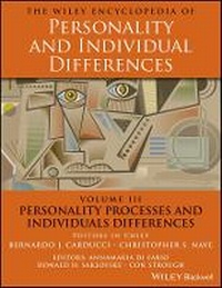 Enlarge image Cover: The Wiley Encyclopedia of Personality and Individual Differences, Personality Processes and Individuals Differences - Wiley