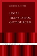 Cover: Legal Translation Outsourced - OUP eBook