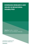Cover: Emerging Research and Issues in Behavioral Disabilities - Emerald Publishing Limited
